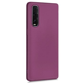 Microsonic Oppo Find X2 Kılıf Matte Silicone Mor