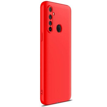 Microsonic Realme 5i Kılıf Double Dip 360 Protective AYS Kırmızı