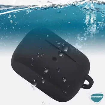Microsonic Jabra Elite 4 Active Kılıf Askılı Mat Silikon Siyah