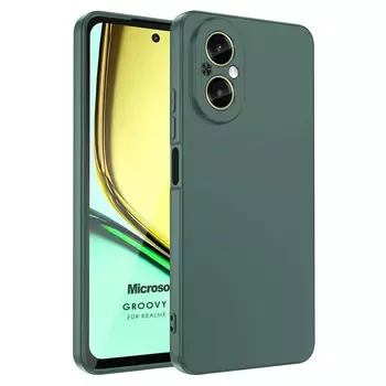 Microsonic Realme 12 Lite Kılıf Groovy Soft Koyu Yeşil