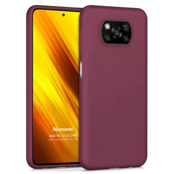 Microsonic Xiaomi Poco X3 Pro Kılıf Matte Silicone Mor