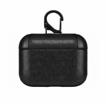 Microsonic Airpods 4.Nesil / ANC Kılıf Litchi Texture Siyah
