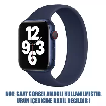 Microsonic Apple Watch Ultra Kordon, (Small Size, 135mm) New Solo Loop Lacivert