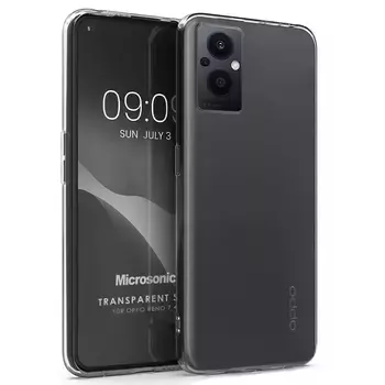 Microsonic Oppo Reno 7 Lite Kılıf Transparent Soft Şeffaf