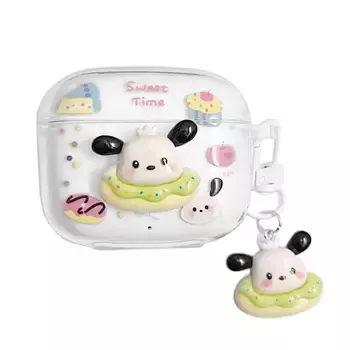 Microsonic Huawei FreeBuds SE 4 ANC Kılıf Sweet Time Dog Keychain Şeffaf