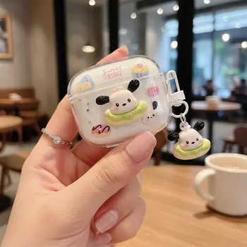 Microsonic Huawei FreeBuds SE 4 ANC Kılıf Sweet Time Dog Keychain Şeffaf