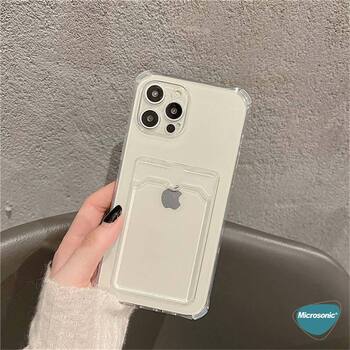 Microsonic Apple iPhone XS Max Card Slot Shock Kılıf Şeffaf