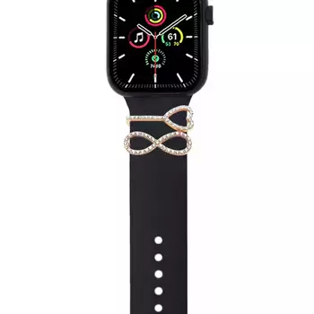 Microsonic Apple Watch SE 2022 40mm Kordon Aksesuarı Infinity Charm