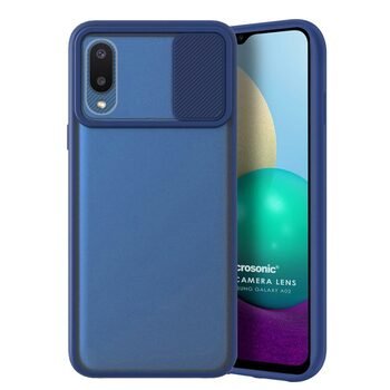 Microsonic Samsung Galaxy A02 Kılıf Slide Camera Lens Protection Lacivert