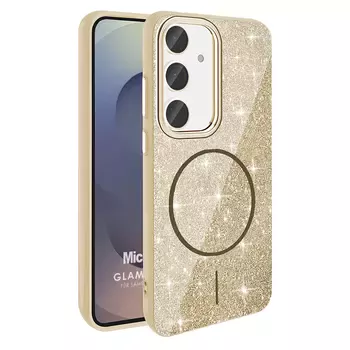 Microsonic Samsung Galaxy S24 FE Kılıf GlamGrip Luxe Gold