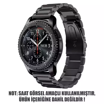 Microsonic Samsung Galaxy Watch 5 40mm Metal Stainless Steel Kordon Siyah