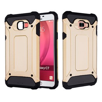 Caseup Samsung Galaxy C7 Kılıf Tank Gold