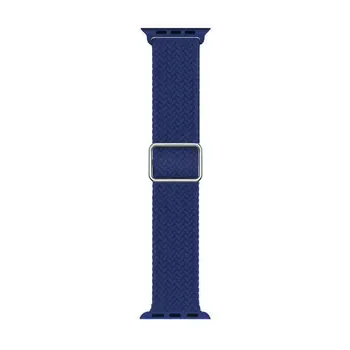 Microsonic Apple Watch Series 9 45mm Kordon Knitted Fabric Loop Lacivert