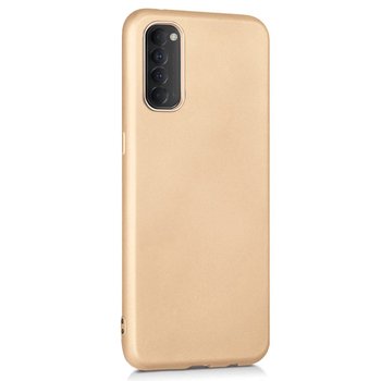 Microsonic Oppo Reno 4 Pro Kılıf Matte Silicone Gold