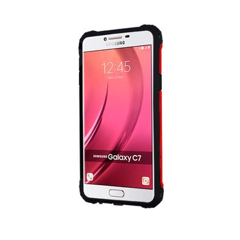 Caseup Samsung Galaxy C7 Kılıf Tank Kırmızı