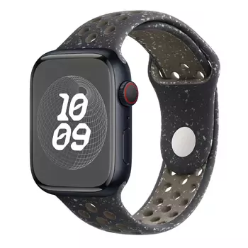 Microsonic Apple Watch Series 7 45mm Kordon Flame Sport Band Siyah