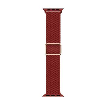 Microsonic Apple Watch Series 9 45mm Kordon Knitted Fabric Loop Kırmızı