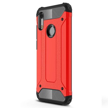 Microsonic Huawei Honor 8A Kılıf Rugged Armor Kırmızı