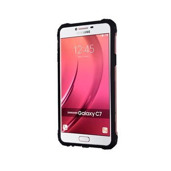 Caseup Samsung Galaxy C7 Kılıf Tank Rose Gold