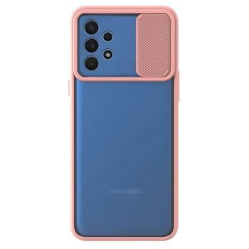 Microsonic Samsung Galaxy A32 4G Kılıf Slide Camera Lens Protection Rose Gold