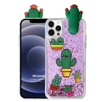 Microsonic Apple iPhone 12 Pro Kılıf Cute Cartoon Kaktüs