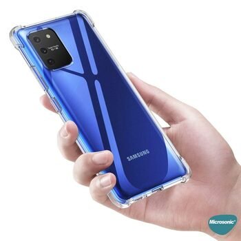 Microsonic Samsung Galaxy S10 Lite Kılıf Anti Shock Silikon Şeffaf