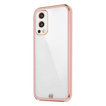 Microsonic OnePlus Nord 2 Kılıf Laser Plated Soft Pembe