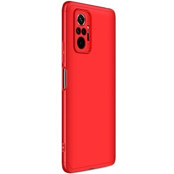 Microsonic Xiaomi Redmi Note 10 Pro Max Kılıf Double Dip 360 Protective AYS Kırmızı