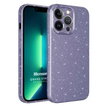 Microsonic Apple iPhone 12 Pro Kılıf Grand Stardust Mor
