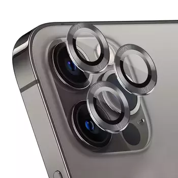 Microsonic Apple iPhone 14 Pro Tekli Kamera Lens Koruma Camı Füme