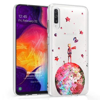 Microsonic Samsung Galaxy A50 Desenli Kılıf Küçük Prens Kırmızı