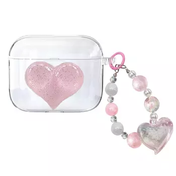 Microsonic Samsung Galaxy Buds 3 FE Kılıf Figure Series LoveWave Pembe