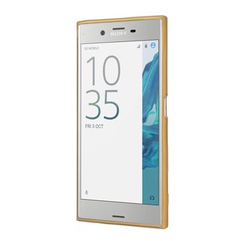 Microsonic Sony Xperia XZ Kılıf Skyfall Transparent Clear Gold