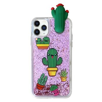 Microsonic Apple iPhone 11 Pro Kılıf Cute Cartoon Kaktüs