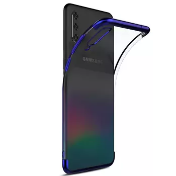 Microsonic Samsung Galaxy A70 Kılıf Skyfall Transparent Clear Mavi