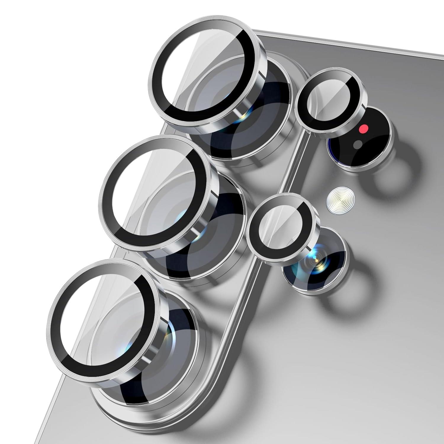 Microsonic Samsung Galaxy S26 Ultra Tekli Kamera Lens Koruma Camı Gümüş