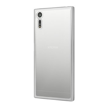 Microsonic Sony Xperia XZ Kılıf Skyfall Transparent Clear Gümüş