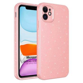 Microsonic Apple iPhone 12 Kılıf Grand Stardust Pembe
