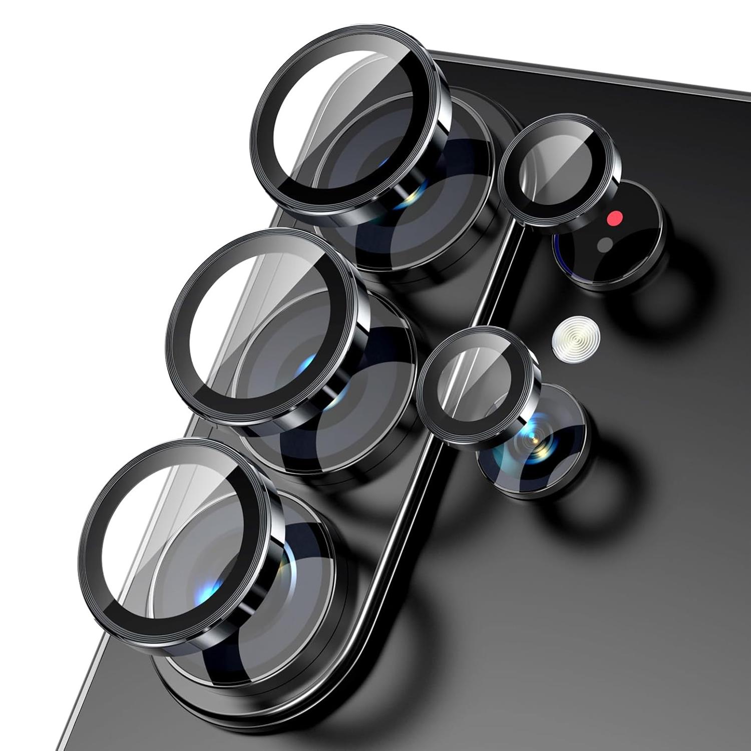 Microsonic Samsung Galaxy S26 Ultra Tekli Kamera Lens Koruma Camı Siyah