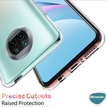 Microsonic Xiaomi Redmi Note 9 5G Kılıf Transparent Soft Şeffaf Beyaz