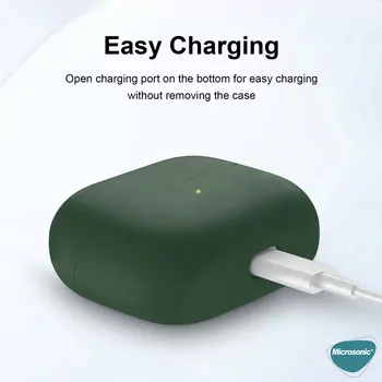 Microsonic Samsung Galaxy Buds 3 FE Kılıf Askılı Mat Silikon Lila