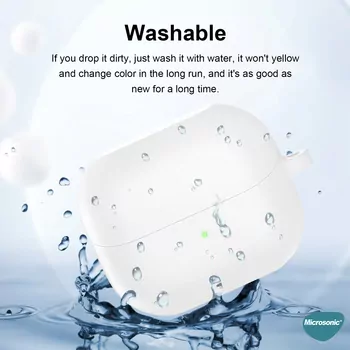 Microsonic Samsung Galaxy Buds 3 FE Kılıf Askılı Mat Silikon Lila