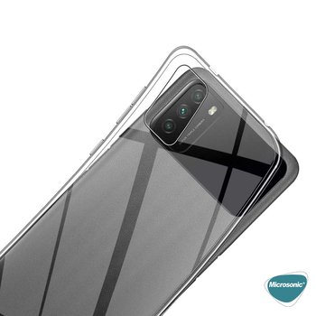 Microsonic Xiaomi Poco M3 Kılıf Transparent Soft Şeffaf Beyaz