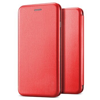 Microsonic Huawei P Smart Klııf Slim Leather Design Flip Cover Kırmızı