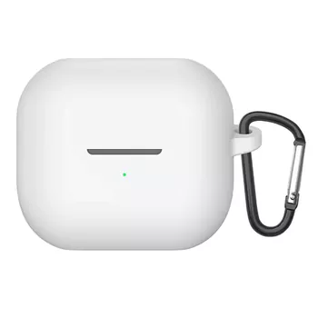 Microsonic Samsung Galaxy Buds 3 FE Kılıf Askılı Mat Silikon Beyaz