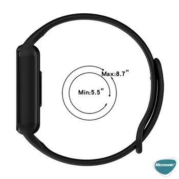 Microsonic Amazfit Band 7 Silikon Kordon Kırmızı