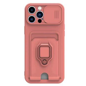 Microsonic Apple iPhone 13 Pro Kılıf Multifunction Silicone Pembe