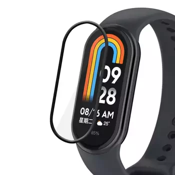 Microsonic Xiaomi Mi Band 8 Tam Kaplayan Nano Cam Ekran Koruyucu Siyah