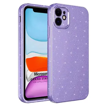 Microsonic Apple iPhone 11 Kılıf Grand Stardust Mor