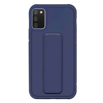 Microsonic Samsung Galaxy A02S Kılıf Hand Strap Lacivert